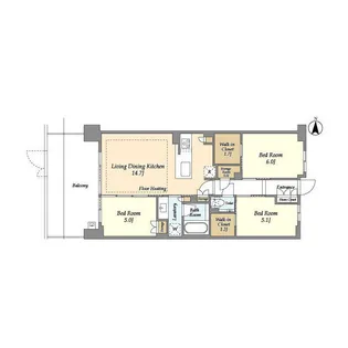 3LDKの間取り画像