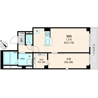 ブランピエール【101号室号室】の間取り