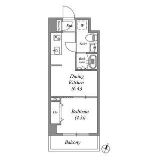 GRAN PASEO浅草Ⅱ【3階】の間取り