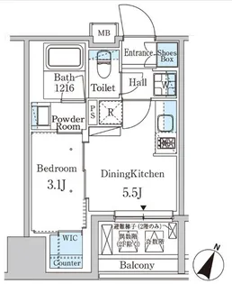 パークアクシス神保町【3階】の間取り