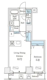 オーパスレジデンス南青山【4階】の間取り