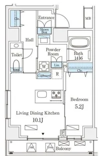 オーパスレジデンス南青山【6階】の間取り