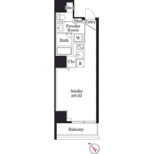 ミレドゥーエ日暮里【2階】の間取り