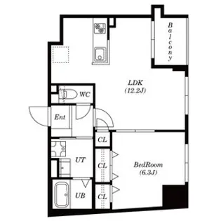 ステーションフロント浅草【5階】の間取り