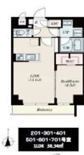 SーRESIDENCE錦糸町SOUTH【7階】の間取り