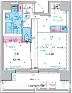 GENOVIA本所吾妻橋Ⅲ【11階】の間取り