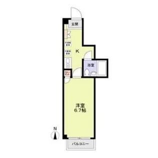 ダイヤモンドレジデンス松が谷【4階】の間取り