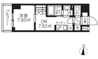 グランパセオ清澄白河Ⅱ【7階】の間取り