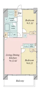 レジディア南千住【8階】の間取り