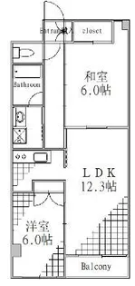 KーHOUSE【4階】の間取り