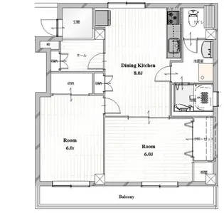 勝どき第三関根ビル【6階】の間取り