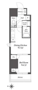 ドゥーエ亀戸Ⅱ【3階】の間取り