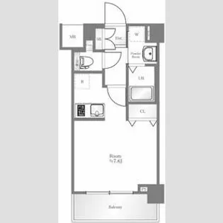 GENOVIA両国GREEN VEIL【4階】の間取り