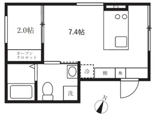 アピチェ南千住B棟【1階】の間取り