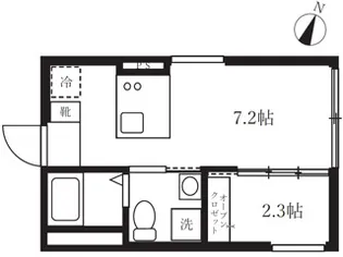 アピチェ南千住A棟【4階】の間取り