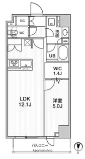 シーズンフラッツ菊川WEST【7階】の間取り
