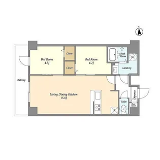 コンフォリア西尾久【9階】の間取り