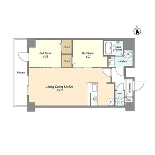 コンフォリア西尾久【10階】の間取り