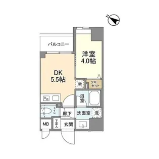 リビオメゾン日本橋久松町【6階】の間取り