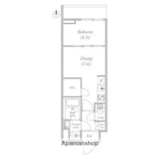 クオリタス大島【3階】の間取り