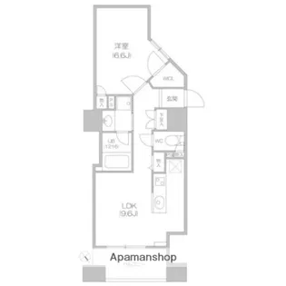 1LDKの間取り画像