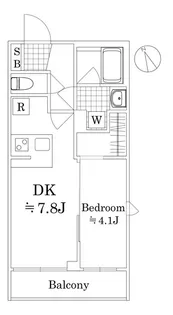 アンベリール墨田Ⅲ【2階】の間取り