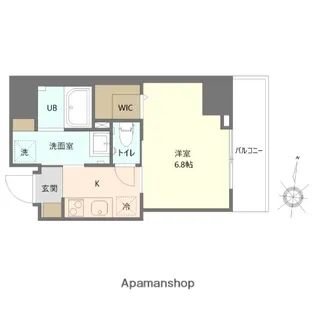 オークレジデンス亀沢【9階】の間取り
