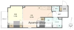 オークレジデンス亀沢【3階】の間取り