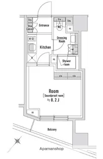TRACK八丁堀【8階】の間取り