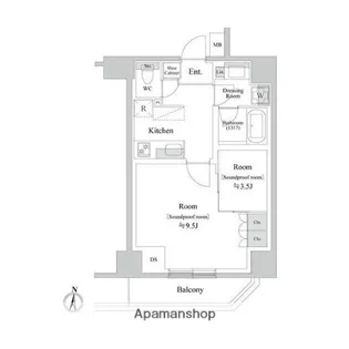 TRACK両国【8階】の間取り