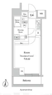 TRACK両国【10階】の間取り