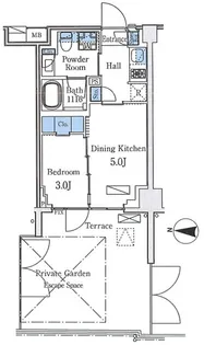 アクアレジデンス錦糸町【1階】の間取り