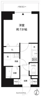 コスモリード錦糸町【6階】の間取り