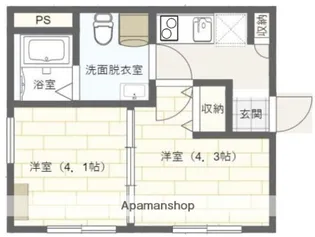 アーバンステージ菊川【2階】の間取り
