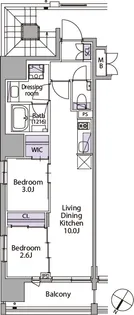 イプセ日本橋【3階】の間取り
