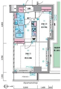 ジェノヴィア押上スカイガーデン【9階】の間取り