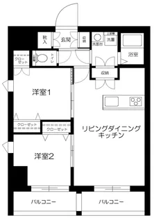 東京都荒川区東日暮里5丁目【マンション】の間取り