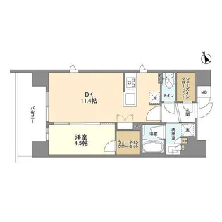ドゥーエ入谷Ⅲ【8階】の間取り
