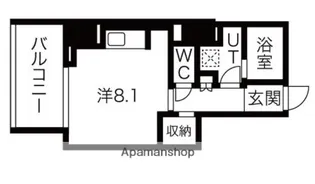 シーズンフラッツ蔵前清澄通り【5階】の間取り