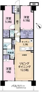 クレストシティ鎌倉大船サウス【2階】の間取り