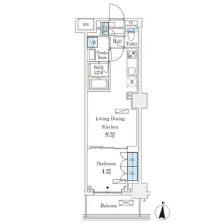 フロンティアレジデンス錦糸公園【4階】の間取り