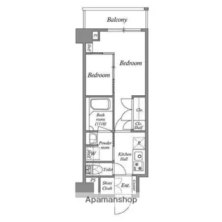 ACP RESIDENCE 亀戸【5階】の間取り