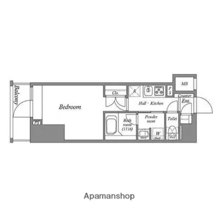 ACP RESIDENCE 亀戸【10階】の間取り