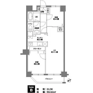 カスタリア浅草橋【6階】の間取り