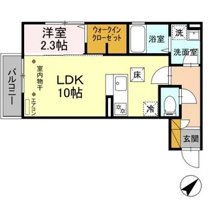 コンフォートN.妙典【1階】の間取り