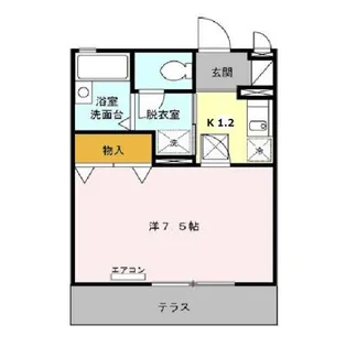 コンフォート北葛西【1階】の間取り
