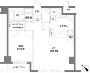 カスタリアお茶の水【2階】の間取り
