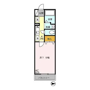 カサベルテ【2階】の間取り