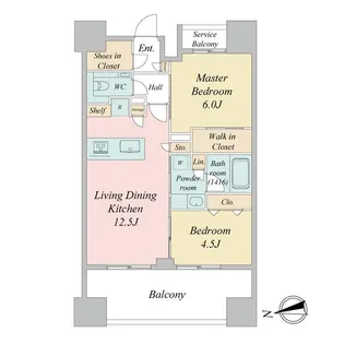 プライマル町屋【11階】の間取り