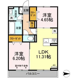 パティオ東尾久【3階】の間取り